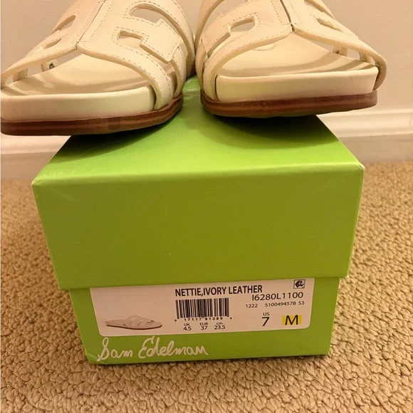 Sam Edelman Nettie Ivory Leather Sandal - Picture 5 of 5